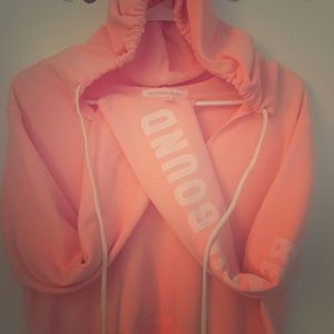 Victoria's Secret cropped pullover hoodie (L)